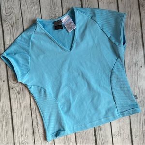 Nike Dry Fit Crop Top Workout Top Mesh Detail